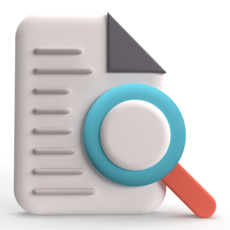 Search File  3D Icon