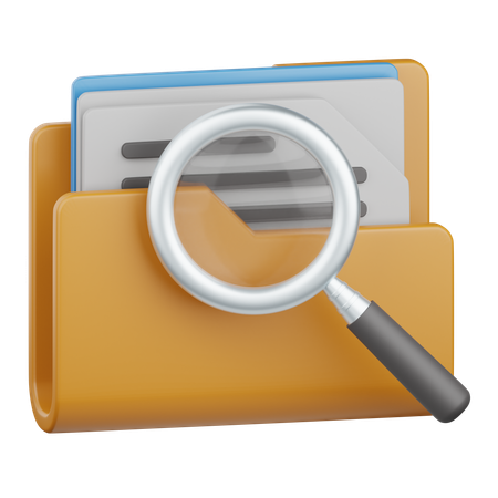 Search file  3D Icon