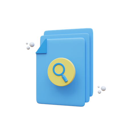 Search File  3D Icon