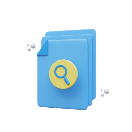 Search File  3D Icon