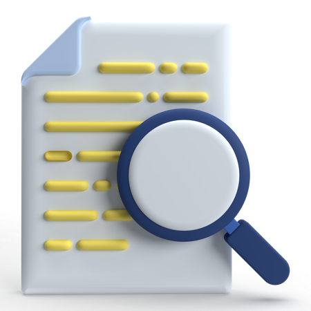 Search File  3D Icon