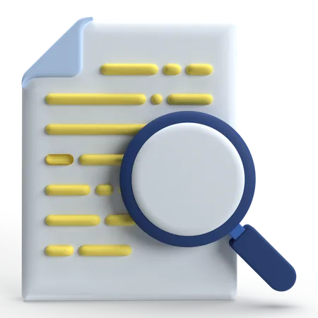 Search File  3D Icon