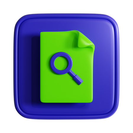 Search File  3D Icon