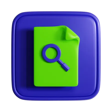 Search File  3D Icon