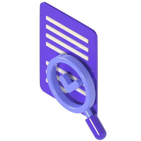 Search File  3D Icon