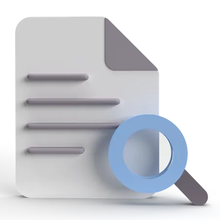 Search File  3D Icon