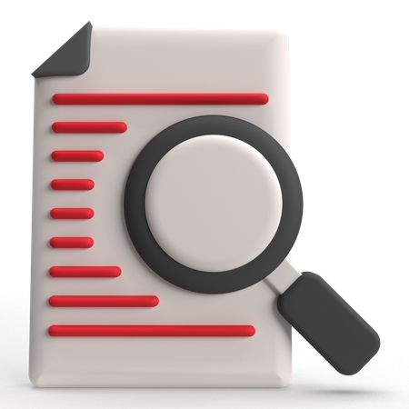 Search File  3D Icon