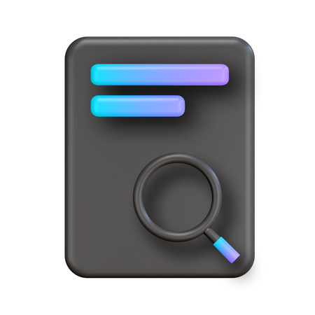 Search File  3D Icon