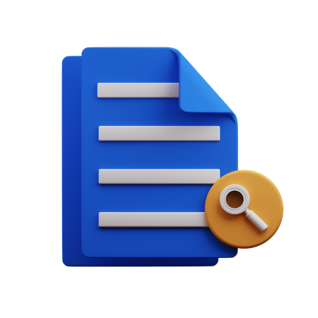 Search File  3D Icon