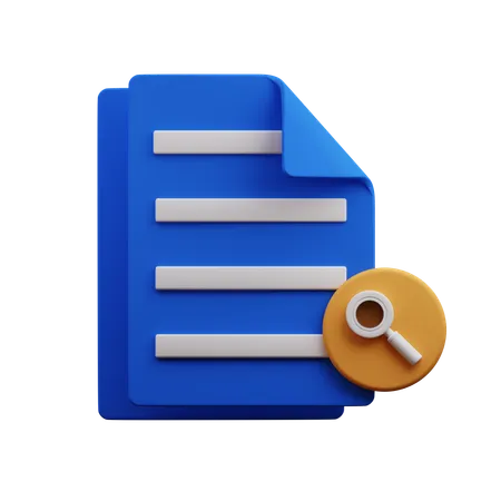 Search File  3D Icon