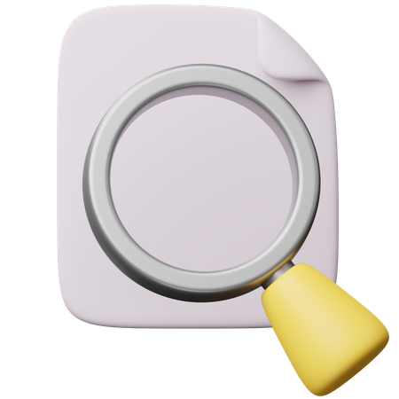 Search File  3D Icon