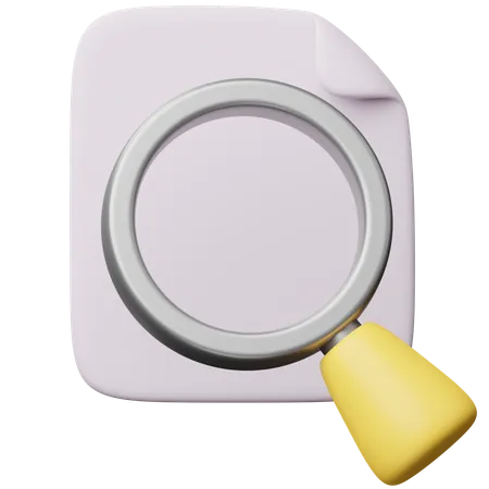 Search File  3D Icon