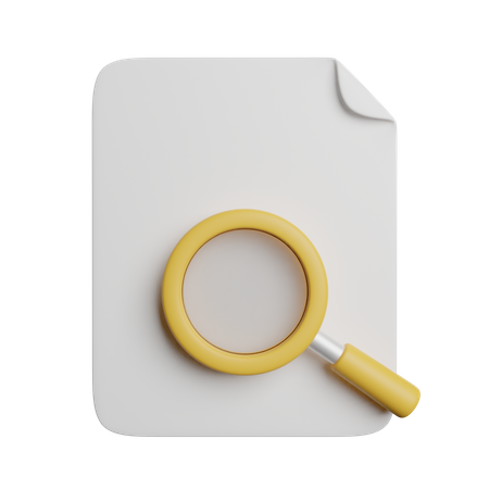 Search File  3D Icon