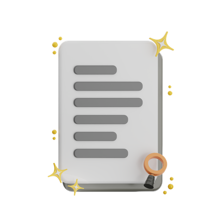 Search File  3D Icon