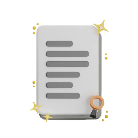 Search File  3D Icon