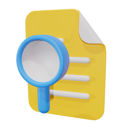 Search File  3D Icon