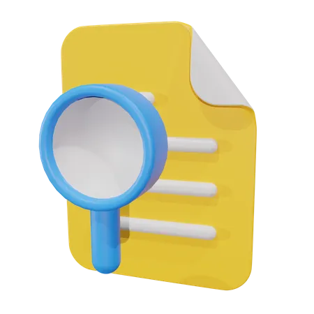 Search File  3D Icon