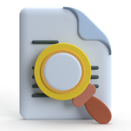 Search File  3D Icon