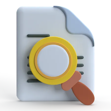 Search File  3D Icon