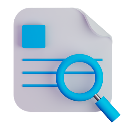 Search file  3D Icon