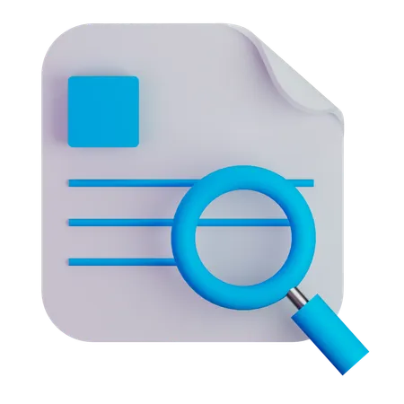 Search file  3D Icon