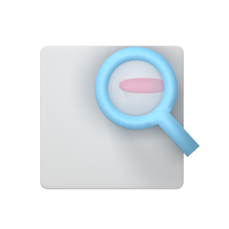Search File 3D Illustration