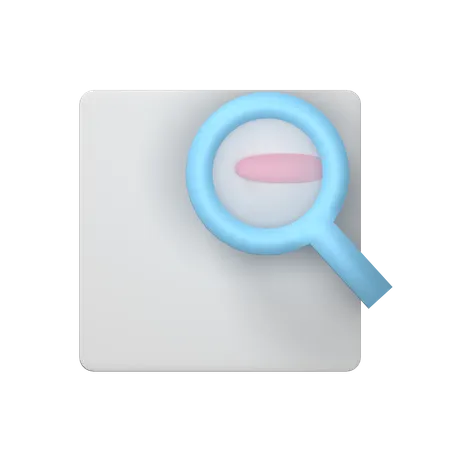 Search Icon For Essential Icon 3D Illustration
