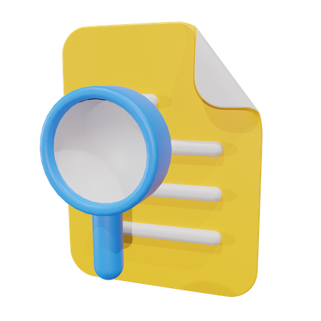 Search File 3D Icon