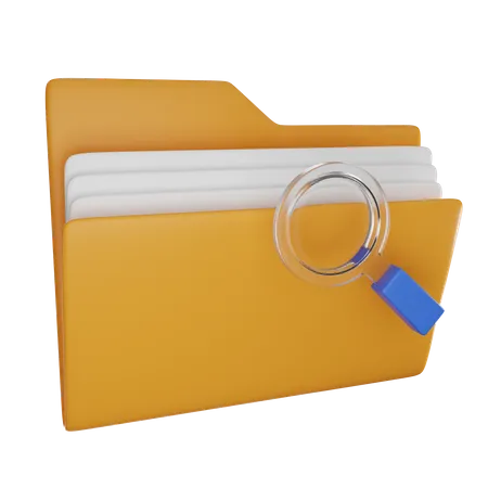 Search File Folder  3D Icon