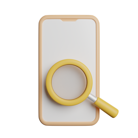 Search Find Phone  3D Icon