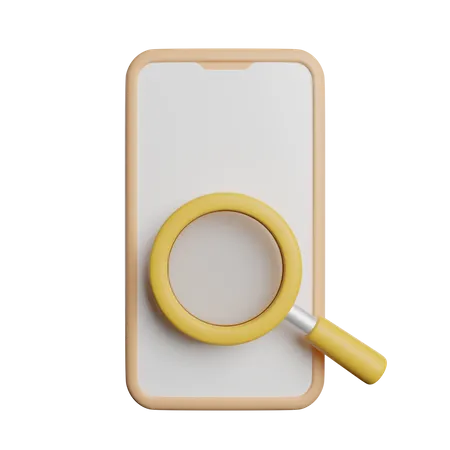 Search Find Phone  3D Icon