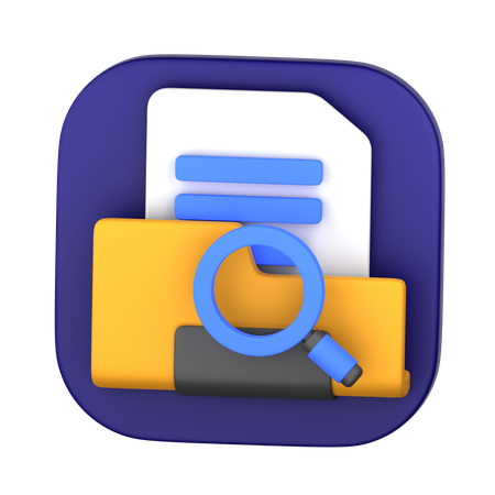 Search Folder  3D Icon