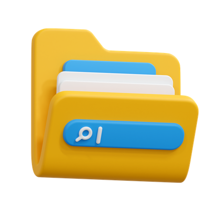 Search folder  3D Icon