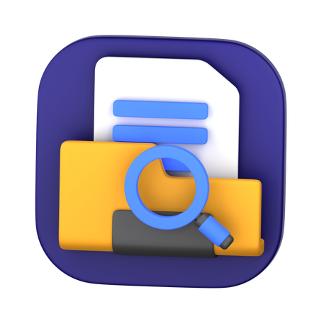 Search Folder  3D Icon