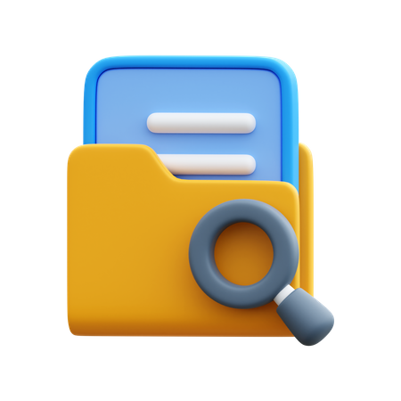 Search Folder  3D Icon