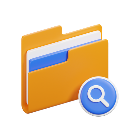 Search Folder  3D Icon