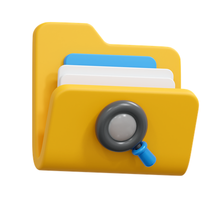 Search folder  3D Icon