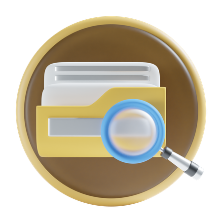 Search folder  3D Icon