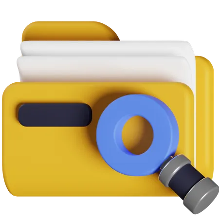 Search Folder 3 D Illustration 3D Icon