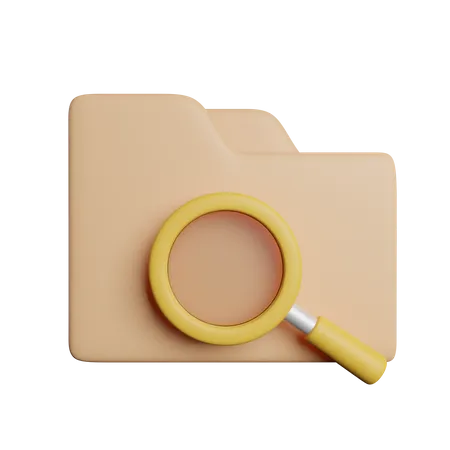 Search Folder File 3D Icon
