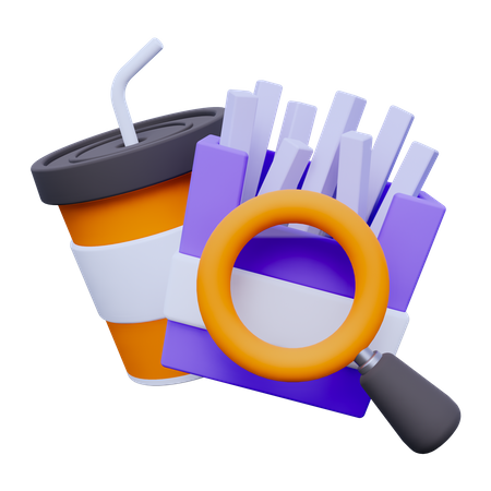 Search Food  3D Icon