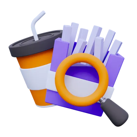 Search Food  3D Icon