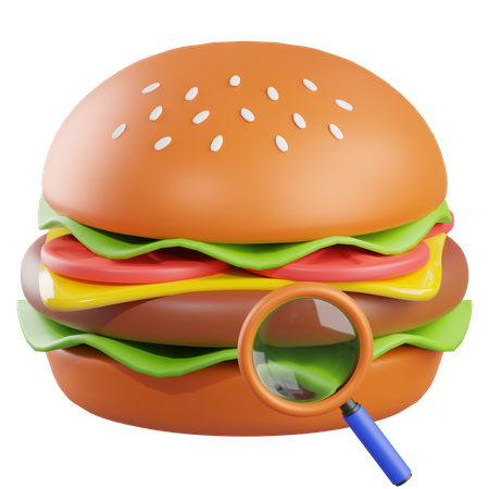 Search Food  3D Icon