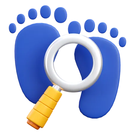 Search footprint  3D Icon