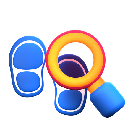 Search Footprint  3D Icon