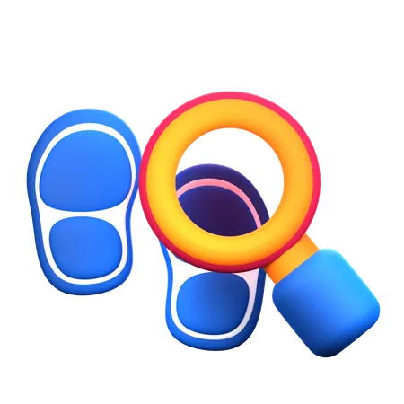 Search Footprint  3D Icon