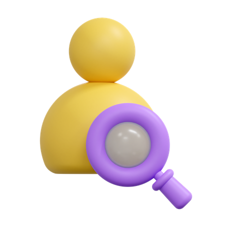 Search friend  3D Icon