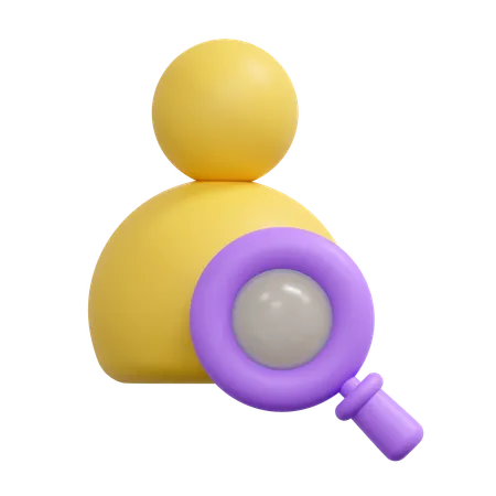 Search friend  3D Icon