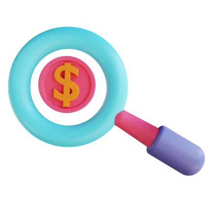 Search Funding  3D Illustration