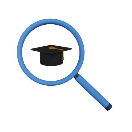 Search Graduation Course  3D Illustration